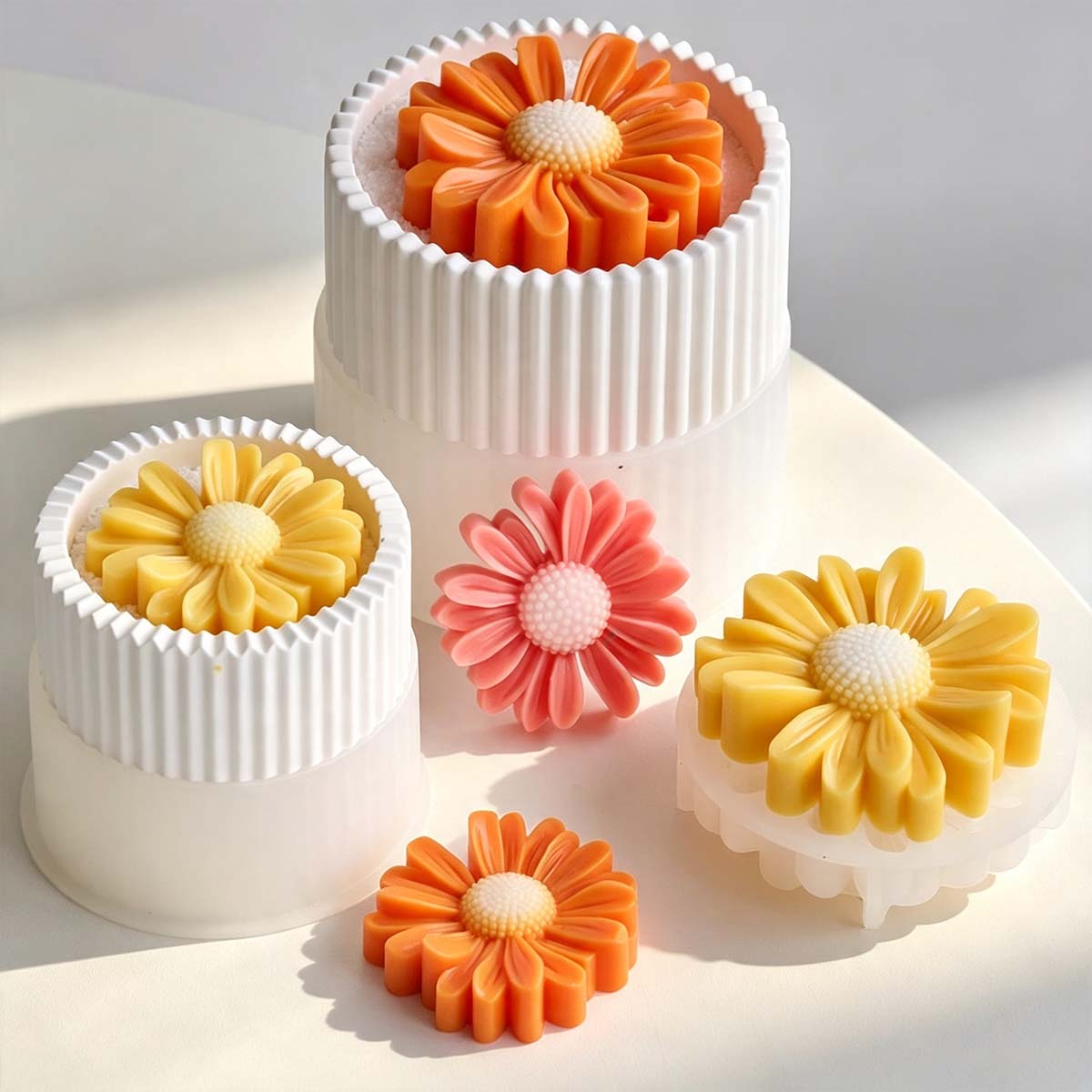 Potsticker Mold - Cetakan Silikon Stoples Lilin Bergaris Bulat