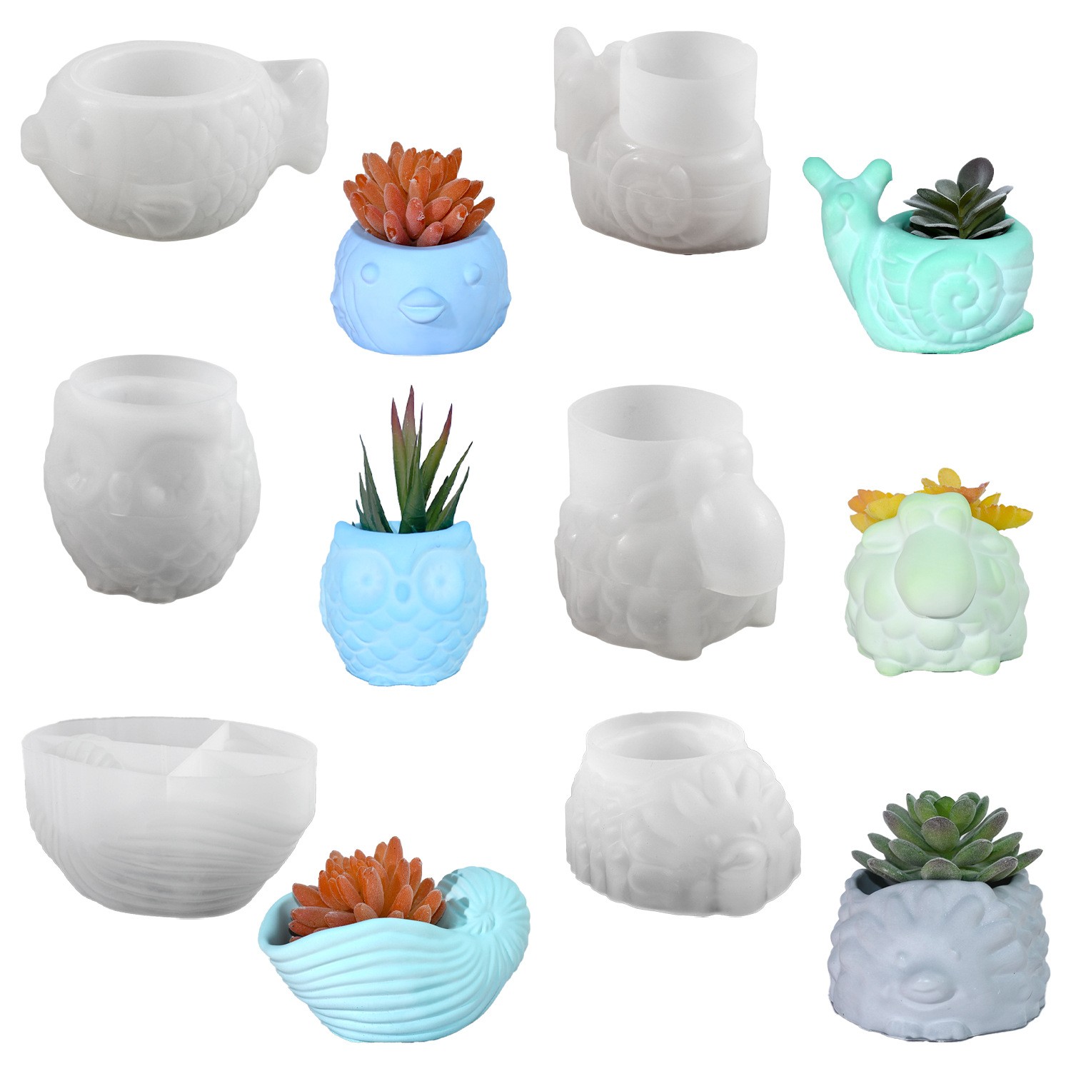 Cetakan Silikon Pot Bunga Hewa - Potsticker Mold ulasan dan harga
