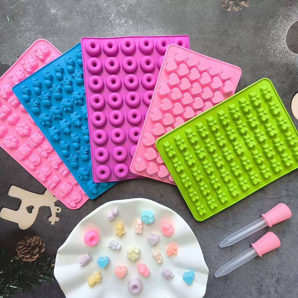 Cetakan Permen Jelly Silikon M - Donut Mold Silicone ulasan dan harga