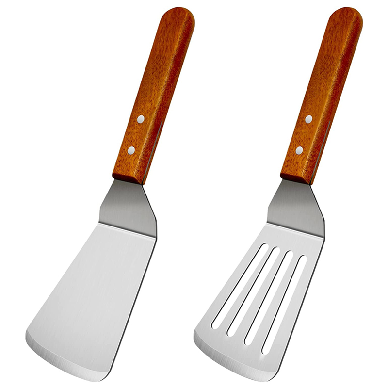 Spatula logam untuk wajan besi - Okonomiyaki Spatula ulasan dan harga